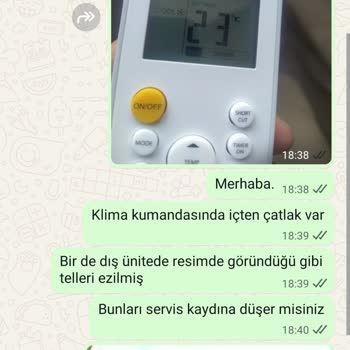 Klima Kumandası Değişim Talebim Ve Servis İlgisizliği