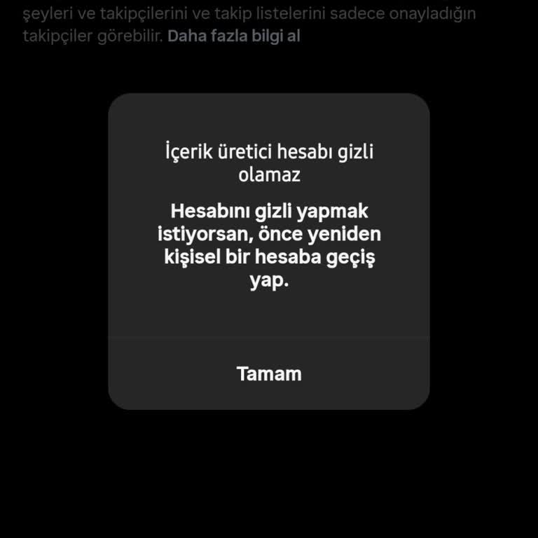 Instagram Hesabımı Gizliye Alamıyorum