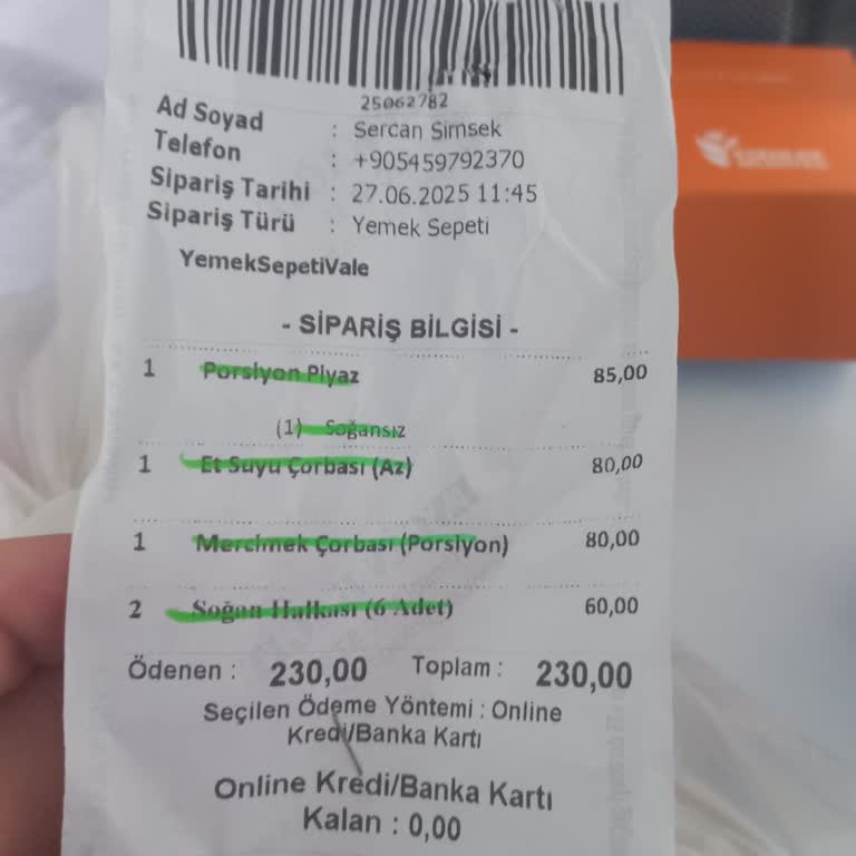 Yemeksepeti Çift Sipariş Karmaşası Ve Müşteri Hizmetleri Mağduriyeti