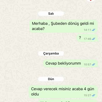 Epilasyon Seans Transferi İçin Geri Dönüş Alamıyorum