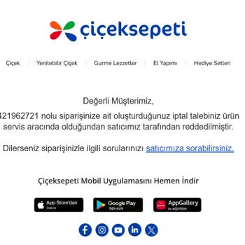 Sipariş İptali Ve İade Sürecinde Yaşanan Sorun