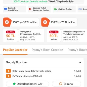 Trendyol Yemek Peony- Bowl&Salad (Fulya) Kötü Ürün Gönderimi