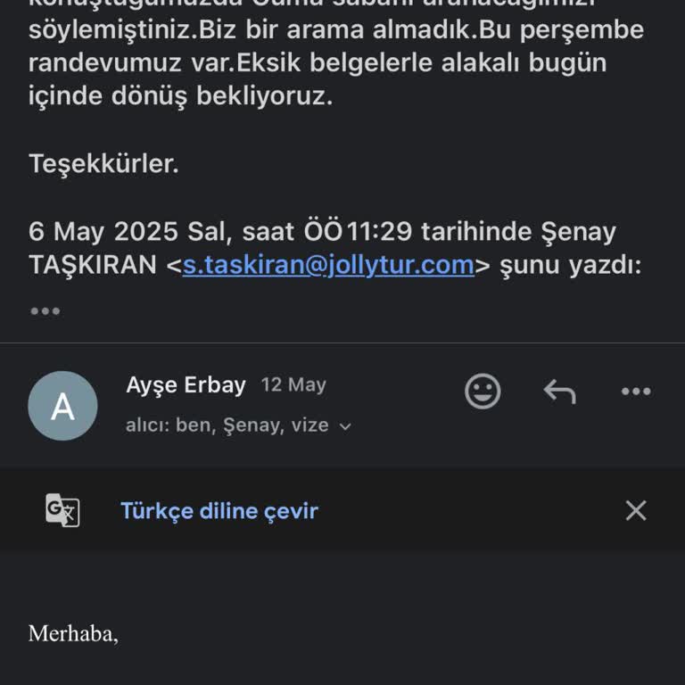 Vize Sürecinde İletişim Sorunu Ve Yanlış Randevu Mağduriyeti