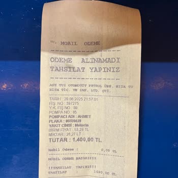 Opet Pay İle Yapılan Yakıt Ödemesinde Hata Ve İade Sorunu: 1400 TL Geri Ödenmedi