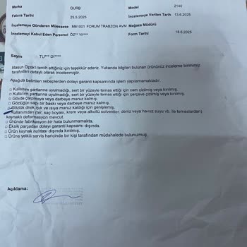 Kısa Sürede Lekelenen Rayban Gözlük İçin Değişim Veya İade Talebi