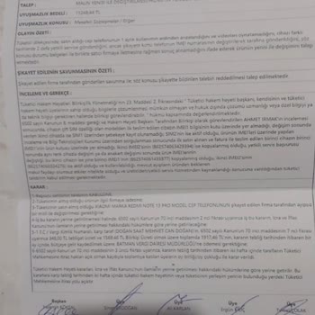 Ayıplı Ürün İçin Değişim Talebim Karşılanmadı