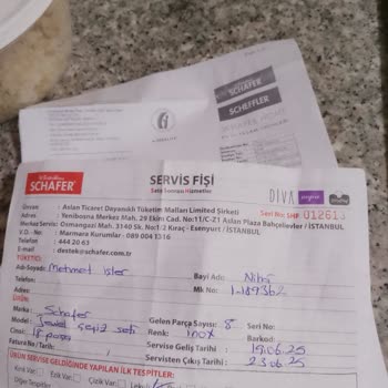 Schafer Çeyiz Setinde Kararma Ve Defolu Ürün Sorunu, Mağaza İlgisizliği