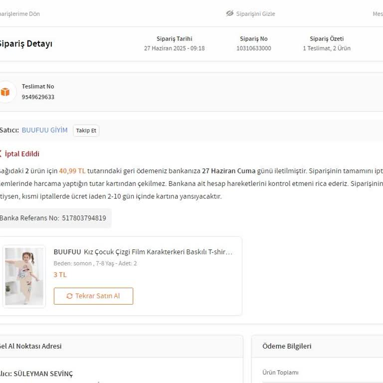 Flash İndirimle Aldığım Ürün Sebepsizce İptal Edildi