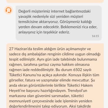 Açılmamış Kozmetik Ürünün İadesi Trendyol Tarafından Haksız Şekilde Reddedildi