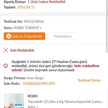 Trendyol'dan Aldığım Ürünün İadesinde Zorluk Ve Destek Eksikliği