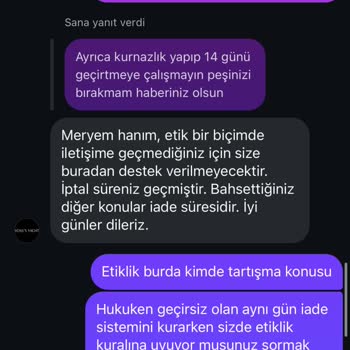 İade Talebimin Reddi Ve Hak İhlali