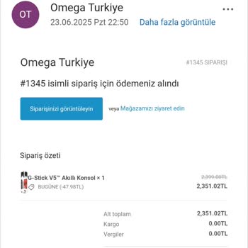 Sipariş Sonrası İletişim Kurulamıyor Ve Para İadesi Yapılmıyor