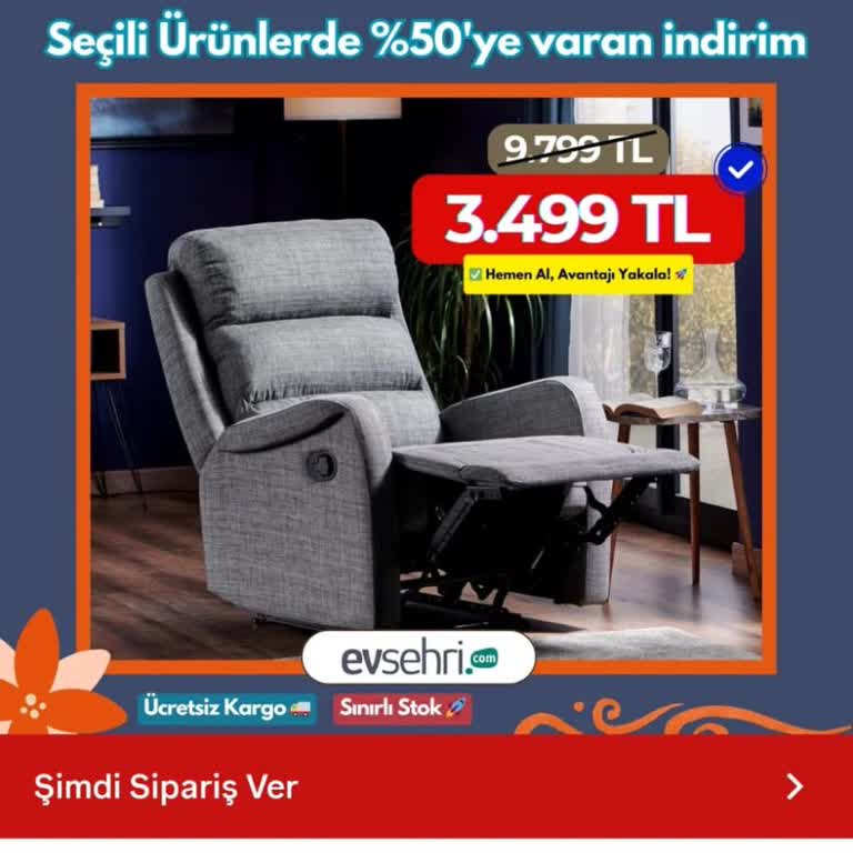 Evsehri.com'dan Aldığım TV Koltuğu Ne Para İadesi Ne Ürün Gönderildi