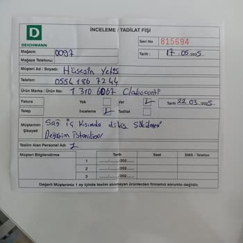 Yeni Alınan Ayakkabının Kısa Sürede Yırtılması Ve Değişim Talebinin Reddi