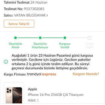 Siparişim Teslim Edilmediği İçin Mağdur Oldum