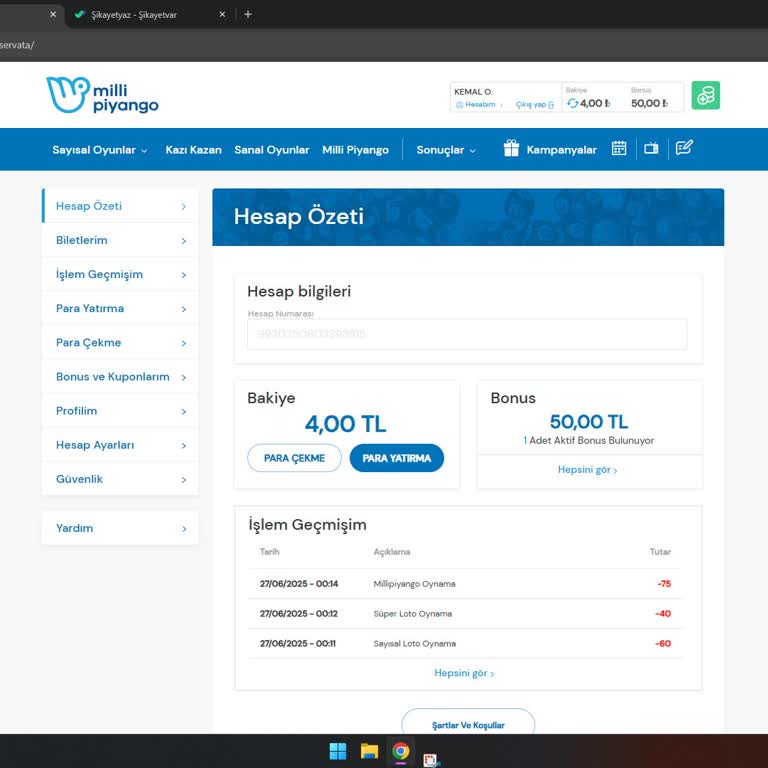 Kazandığım Bonuslar Hesabıma Tanımlanmadı