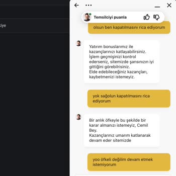 Bonus Alamama Ve Üyelik İptali Taleplerine Yanıtsız Kalınması