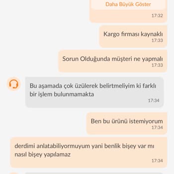 İade Sürecinde Kargo Ve Müşteri Hizmetleri Mağduriyeti Yaşadım