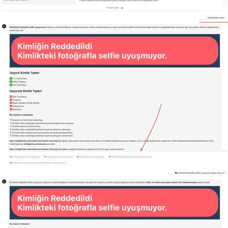 Binance TR Kimlik Doğrulamada Selfie Hatası Nedeniyle Parama Ulaşamıyorum