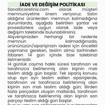 Ürün Değişimi Ve Kalite Sorunu Yaşadım