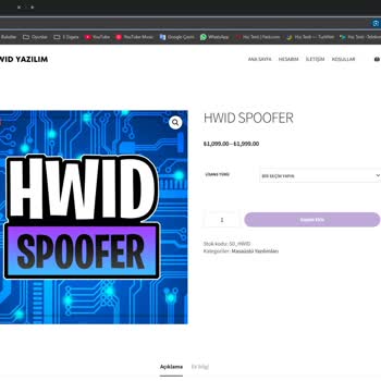 Hwid.com.tr Aldığım Spoofer Programı Çalışmadı, Para İadem Yapılmıyor