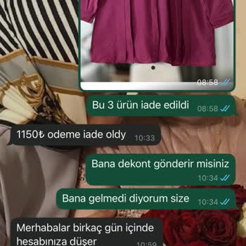 İade Edilen Ürünün Ödemesi Yapılmıyor