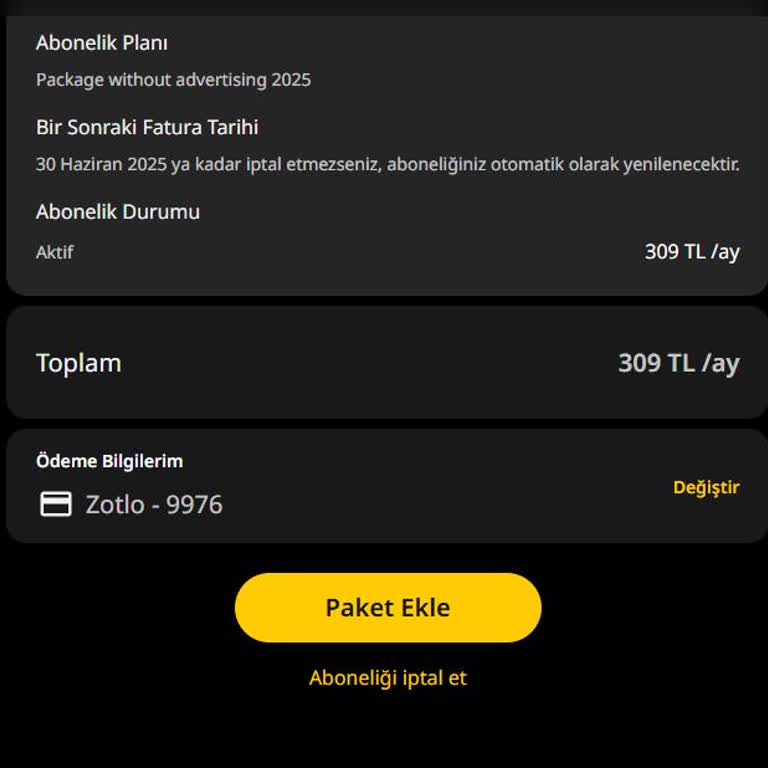 Üyelik İptali Ve Kart Silme İşlemleri Yapılamıyor