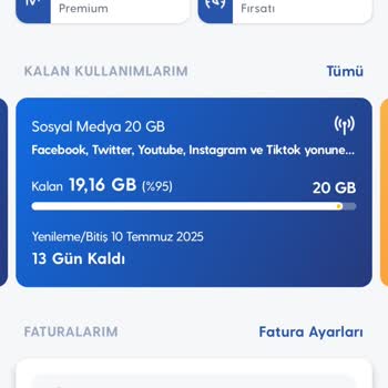 Sosyal Medya Paketim Kullanılmıyor, Normal İnternetim Tükeniyor!