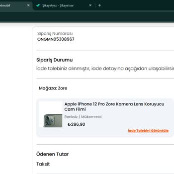 Siparişim Kayıp İade Yok Müşteri Hizmetleri Aynı Şeyi Tekrarlıyor