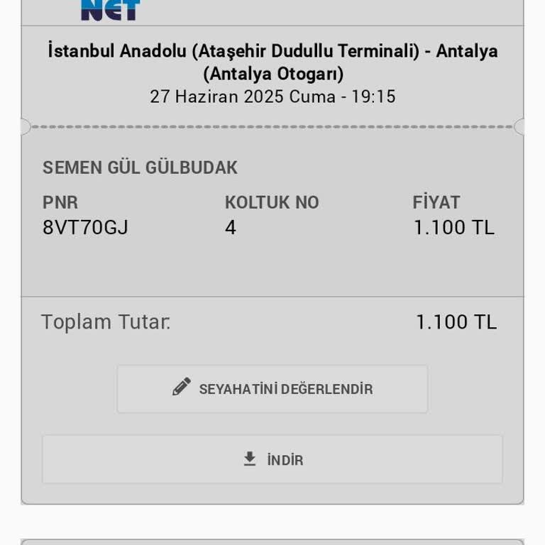 Bagaj İçin Keyfi Ücret Talep Edildi