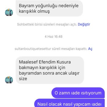 Yanlış Ürün Gönderimi Ve Ücret İadesi Sorunu