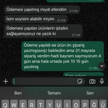 Teslim Edilmeyen Ürün Ve Yapılmayan Para İadesi