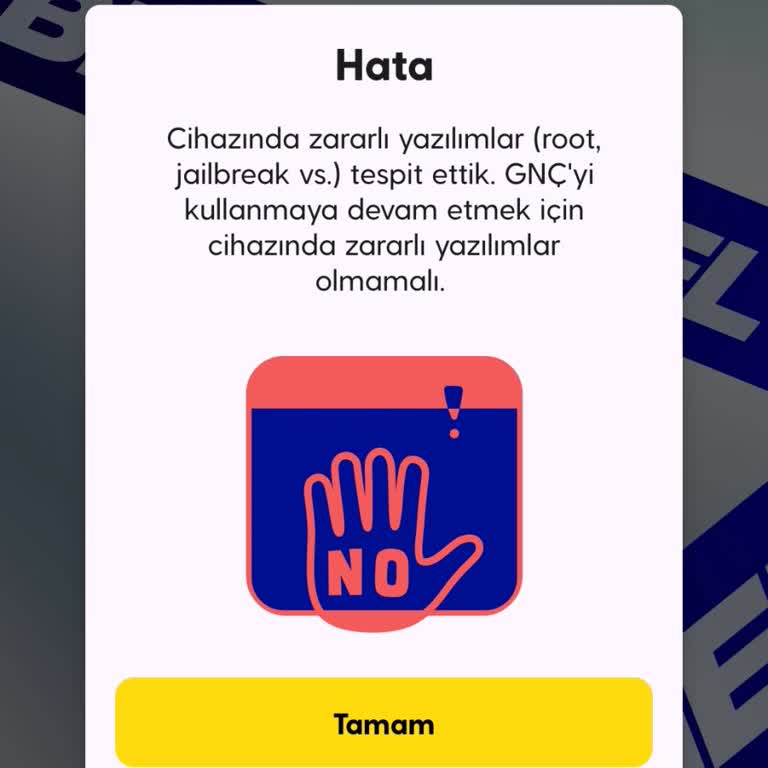 Gnç Uygulamasına Giremiyorum: Zararlı Yazılım Uyarısı Hatası