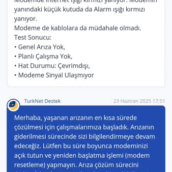 TurkNet İnternet Kesintisine Çözüm Sunmuyor, Destek Cevapları Yetersiz Kalıyor