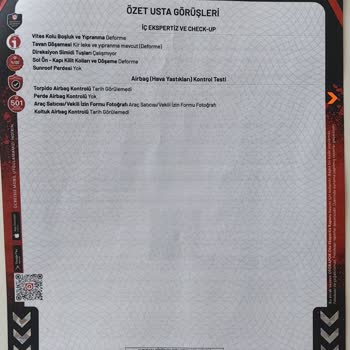 Airbag Durumu Hakkında Ekspertizden Net Bilgi Alamıyorum