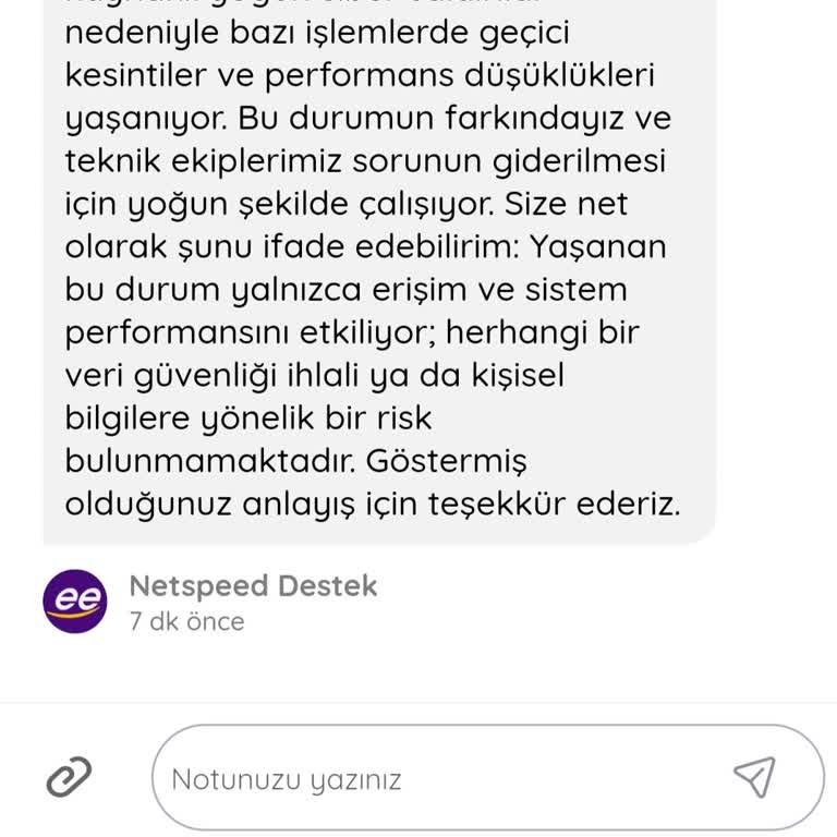 Siber Saldırı Sonrası İnternet Kesintisi Ve Müşteri Hizmetlerine Ulaşamama Sorunu