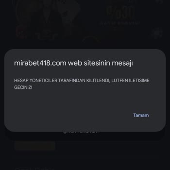 Mirabet418 Üyeliğimi Blokladı