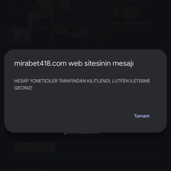 Mirabet418 Üyeliğimi Blokladı
