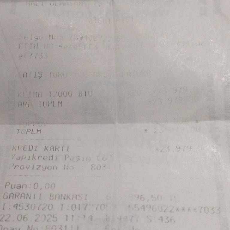 Aldığım Klimaya Servis Ücret Alamadığı İçin Hizmet Vermiyor