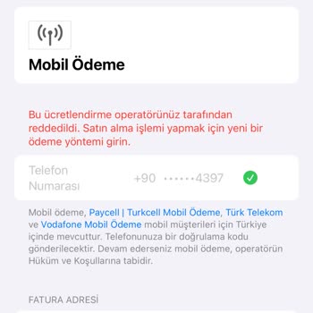 Mobil Ödeme Sorunu Çözülmüyor, Yardım Bekliyorum