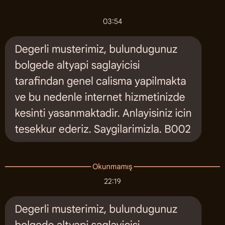 Sürekli İnternet Kesintisi Ve Bitmeyen Altyapı Çalışmaları Bıktırdı
