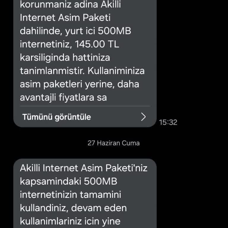Onayım Olmadan Yüksek Ücretli Ek İnternet Paketi Tanımlandı