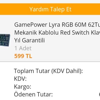 Sipariş Bilgilendirmesi Ve Kargo Gecikmesi Sorunu