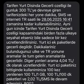 Dolaşım Kapalıyken Yurt Dışı Ücreti Yansıtıldı, Mağdur Edildim