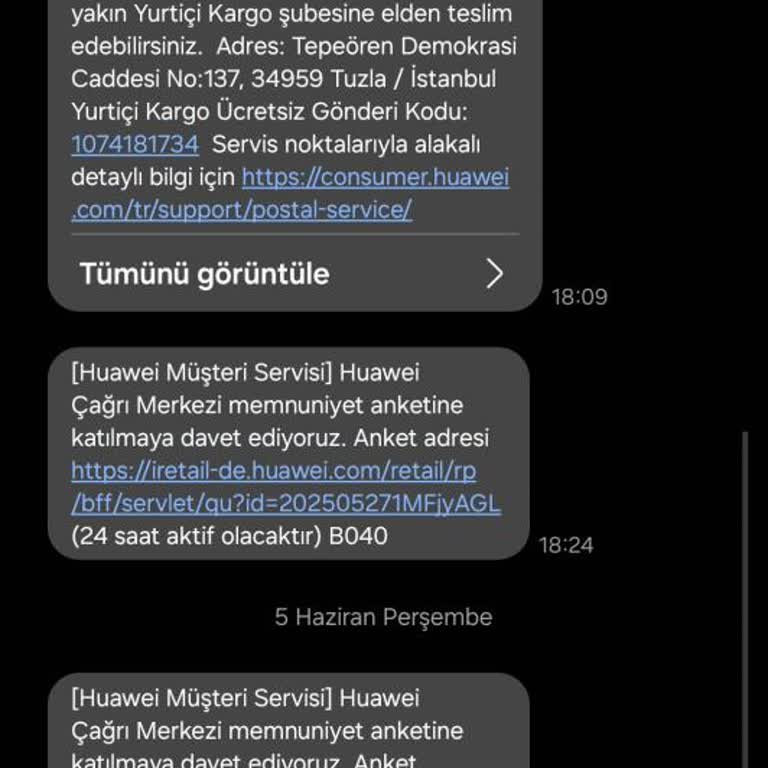 Huawei Servis Sürecinde Yaşadığım Mağduriyet Ve Zaman Kaybı
