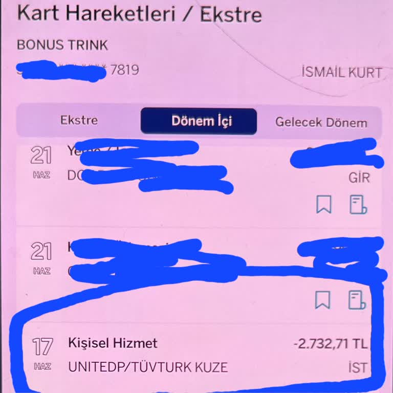 Tüvtürk Araç Muayenesinde Kartla Ödeme İçin Haksız Hizmet Bedeli Alınması