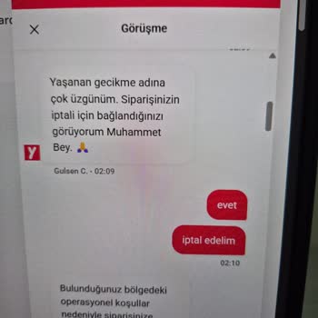 Gece Verilen Siparişte Teslimat Gecikmesi Ve Destek Sorunu
