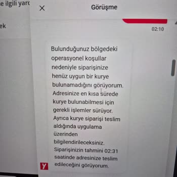 Gece Verilen Siparişte Teslimat Gecikmesi Ve Destek Sorunu