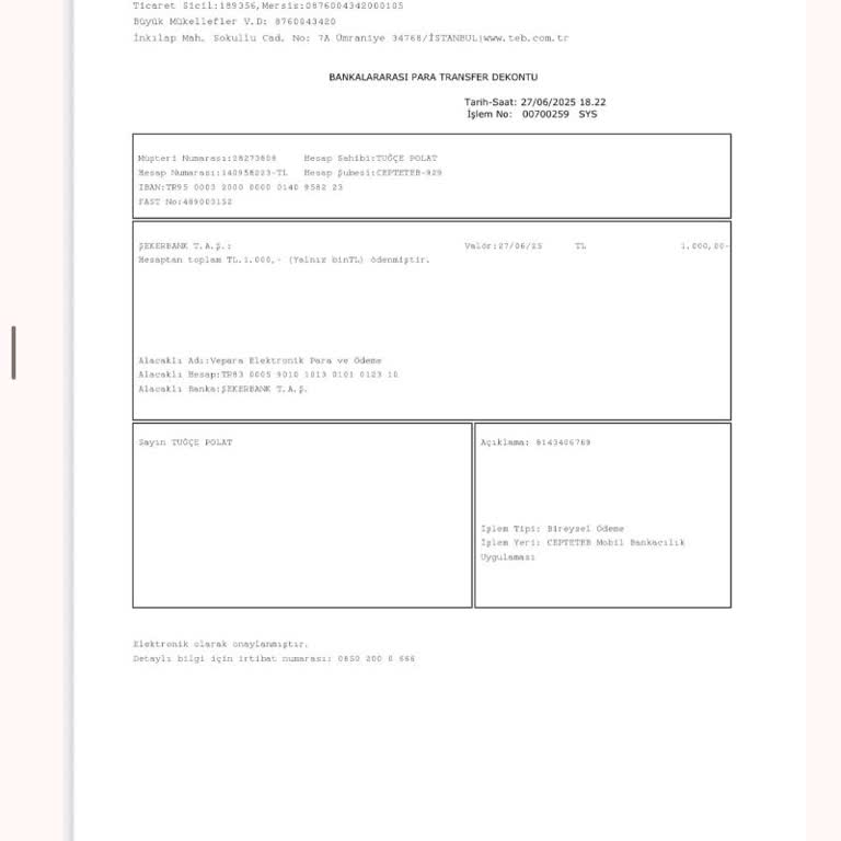 Banka Hesabımdan Gönderdiğim Para 9 Saattir Popy Hesabıma Geçmedi