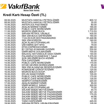 VakıfBank Platinum Kartımdan Bilgim Dışında Yüksek Tutarla Sahte İşlem Yapıldı, Güvenlik Ve Bilgilendirme Eksikliği